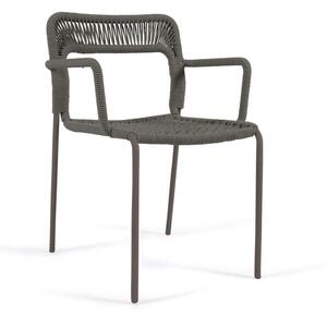Tmavě zelená kovová zahradní židle Cailin – Kave Home