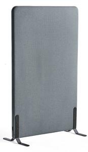 AJ Produkty Paraván ZONE, 1360x800x46 mm, potah Rivet, černé nohy, modrošedá