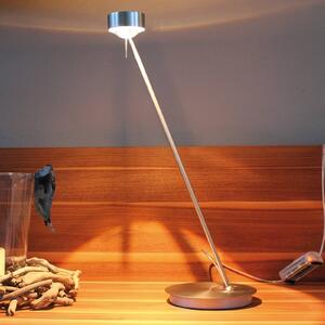 Stmívatelná stolní lampa PUK TABLE, matný chrom