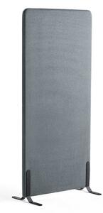 AJ Produkty Paraván ZONE, 1700x800x46 mm, potah Rivet, černé nohy, modrošedá