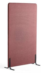 AJ Produkty Paraván ZONE, 1700x1000x46 mm, potah Rivet, černé nohy, červenofialová