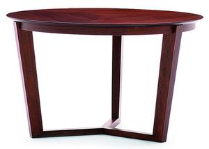 MONTBEL - Konferenční stůl FLEN 904TD (v - 550 mm, Ø 750 mm, povrch desky dýha v pruzích)