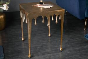 (3020) LIQUID LINE design odkládací stolek zlatý