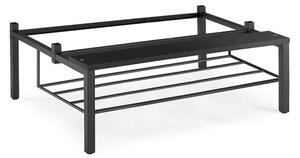 AJ Produkty Lavice k šatní skříňce, rošt na obuv, 800 mm, černá