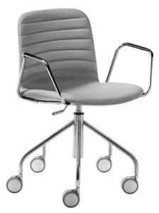 MIDJ - Kancelářská čalouněná židle LIU s područkami