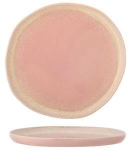 Růžový kameninový talíř Bloomingville Louisa 27 cm