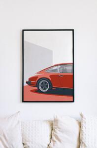 Porsche 911 Samolepící 30 x 40 cm