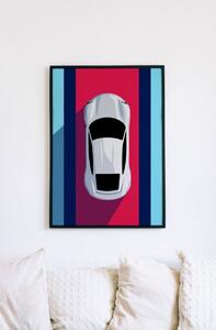 Porsche Taycan Martini Fotopapír 30 x 40 cm