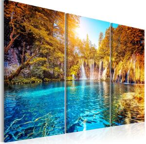 Obraz - Vodopády Slunečného lesa 90x60