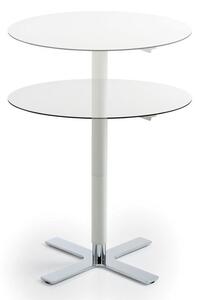 LUXY - Stůl INCROCIO s kulatou deskou - výškově nastavitelný