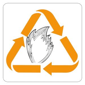 AJ Produkty Samolepicí značka - hořlavé materiály