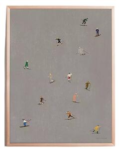 Fine Little Day Plakát Skiers - 40x50 cm FLD171