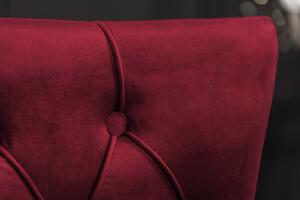 (3065) LÖWENKOPF luxusní stylová židle červený samet
