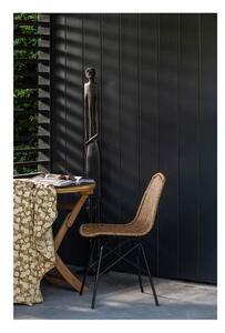 Kulatý zahradní odkládací stolek z teakového dřeva ø 80 cm – Exotan