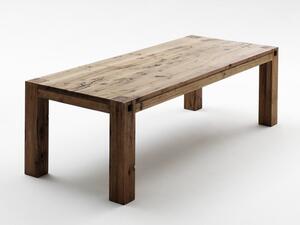 Jídelní stůl z masivu LEEDS tmavý dub bassano Velikost stolu 220x100