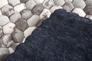 (3120) ORGANIC LIVING design koberec 200x120cm šedá plst