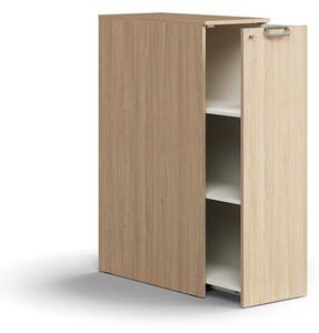 AJ Produkty Výsuvná skříňka QBUS, pravá, s úchytkou, 1250x400x800 mm, dub