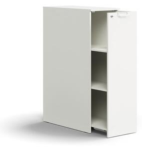 AJ Produkty Výsuvná skříňka QBUS, pravá, s úchytkou, 1250x400x800 mm, bílá