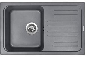 Granitový dřez Sinks CLASSIC 740 Titanium + Dřezová baterie Sinks RETRO 54 lesklá