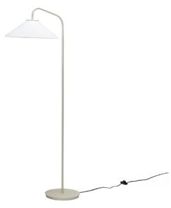 Krémová stojací lampa se skleněným stínidlem (výška 158 cm) Solid – Hübsch