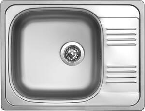 Nerezový dřez Sinks GRAND 652 V 0,8mm leštěný + Dřezová baterie Sinks RETRO 54 lesklá