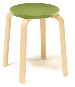 AJ Produkty Stolička NEMO, výška 430 mm, bříza, zelená