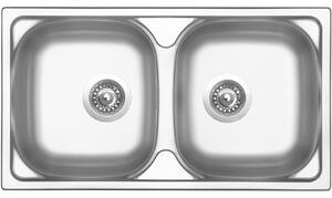 Set Sinks OKIO 780 DUO V leštěný + baterie Sinks LEGENDA S Chrom