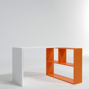 ASIR Psací stůl L155 bílý oranžový