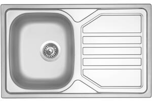 Nerezový dřez Sinks OKIO 800 V 0,7mm leštěný + Dřezová baterie Sinks RETRO CASANOVA lesklá