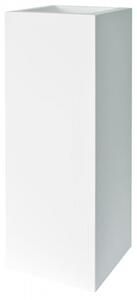 Plust - Designový květináč KUBE TOWER, 30 x 30 x 90 cm - bílý