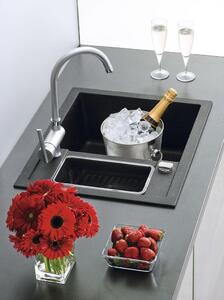 Set Sinks CRYSTAL 615.1 Metalblack + baterie Sinks MIX WINDOW W chrom