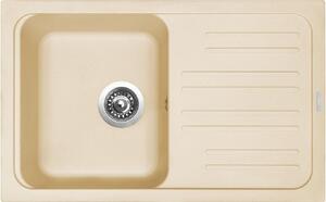 Granitový dřez Sinks CLASSIC 740 Sahara + Dřezová baterie Sinks RETRO 54 lesklá