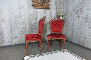 (3241) SEDIA CASTELLO zámecká židle červené - set 2ks