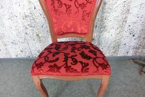 (3241) SEDIA CASTELLO zámecká židle červené - set 2ks