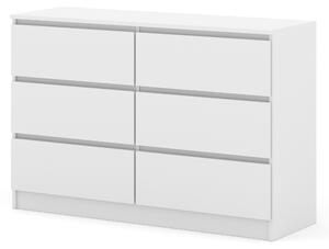 Komoda MAJA S6 120 cm bílá matná Příborník Highboard