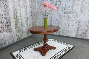 (3258) TAVOLO INTARSIO oválný stolek ořech