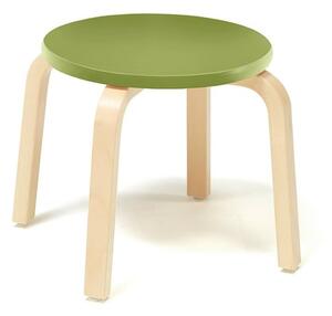 AJ Produkty Stolička NEMO, výška 330 mm, bříza, zelená