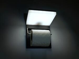 BERGE LED držák na toaletní papír s USB 5W - studená bílá