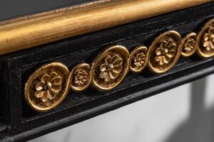 (3271) VENICE luxusní konzolový stolek černo-zlatý 125cm