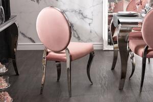 (3264) MODERNO TEMPO luxusní stylová židle růžová