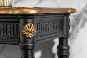 (3271) VENICE luxusní konzolový stolek černo-zlatý 125cm