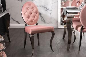 (3264) MODERNO TEMPO luxusní stylová židle růžová