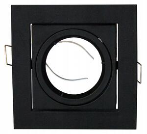 BERGE Čtvercové pohyblivé svítidlo 70452 - GU10 - ODLEW - černá matná