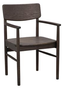 Tmavě hnědé jídelní židle z dubového dřeva v sadě 2 ks Maidstone – Rowico