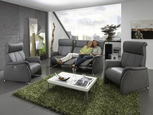 Luxusní kožená sedací souprava s funkcí relax 3+1+1 MAGIC RELAXX