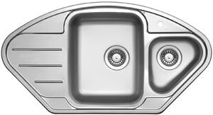 Nerezový dřez Sinks LOTUS 945.1 V 0,8mm leštěný + Dřezová baterie Sinks RETRO 54 lesklá