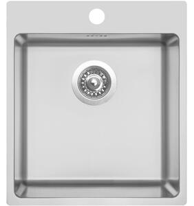Nerezový dřez Sinks BLOCKER 450 V 1mm kartáčovaný + Dřezová baterie Sinks RETRO CASANOVA l
