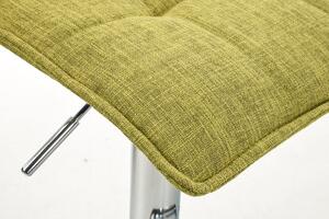 Barové stoličky Beaufort - 2 ks - látkové čalounění | zelené