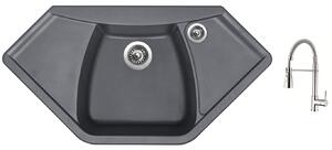 Set Sinks NAIKY 980 Titanium + baterie Sinks MIX 35 PROF S chrom