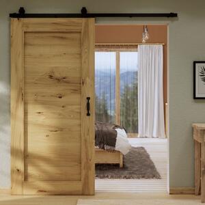 Posuvné dubové dřevěné dveře RUSTIC